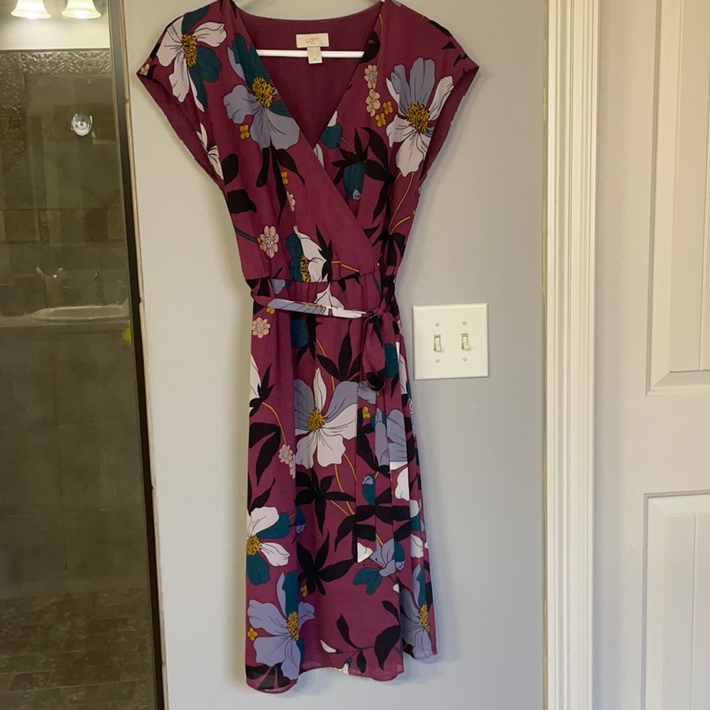 Loft Outlet floral print dress